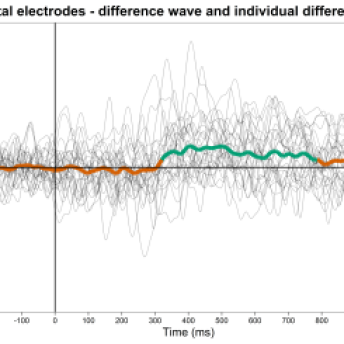 Parietal electrodes, diffwave and individual diffwaves